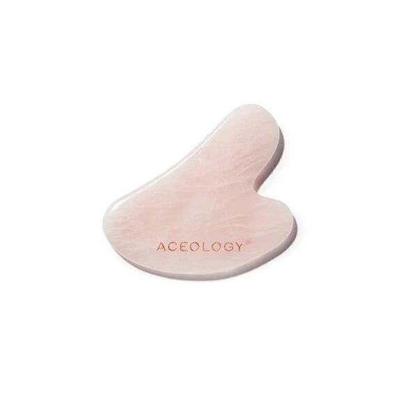 ACEOLOGY ROSE QUARTZ GUA SHA FACIAL MASSAGER, NIB, Lifts and Smooths Skin! - Picture 2 of 5